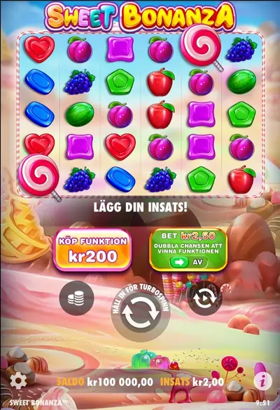 Sweet Bonanza at Betfriday Casino